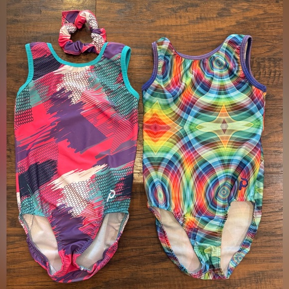 Plum gymnastics leotards, Size CL - Picture 1 of 5